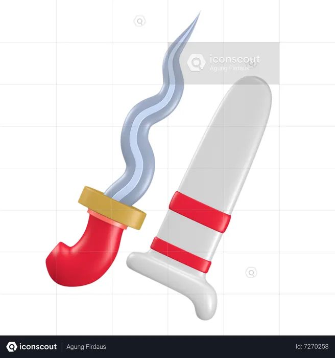 Keris  3D Icon