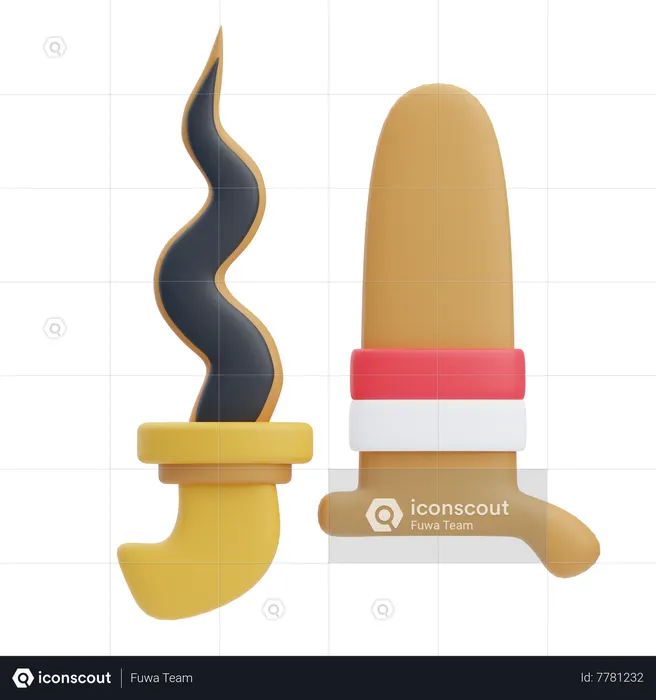 Keris  3D Icon