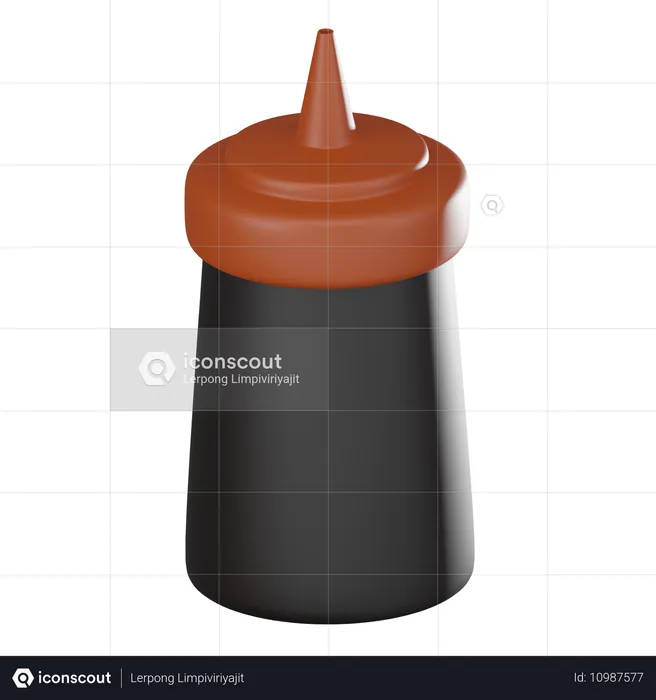 Ketchup  3D Icon