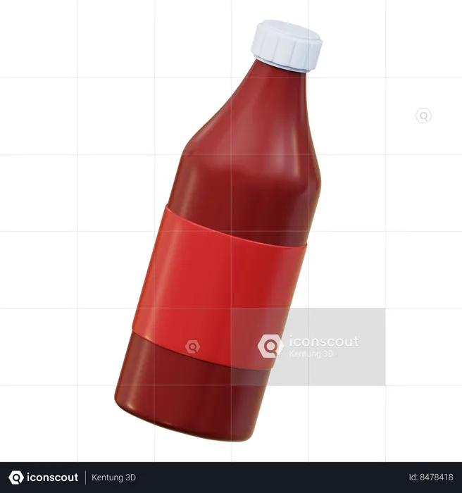 Ketchup  3D Icon