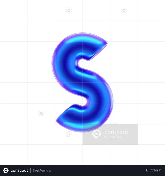 Kette abstrakt form  3D Icon