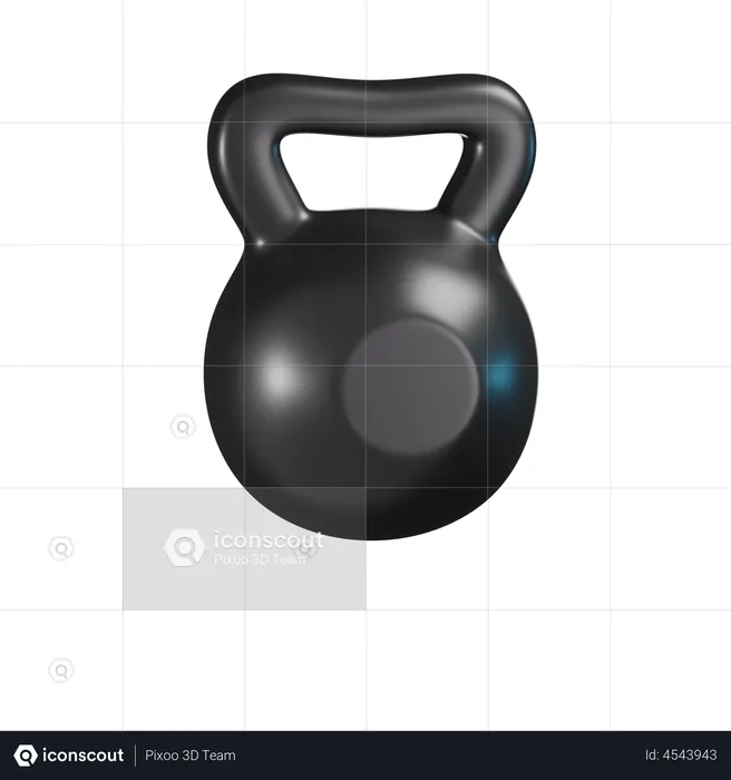 Kettlebell  3D Illustration