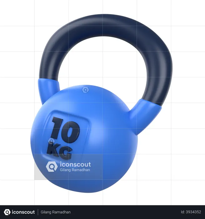 Kettlebell  3D Illustration