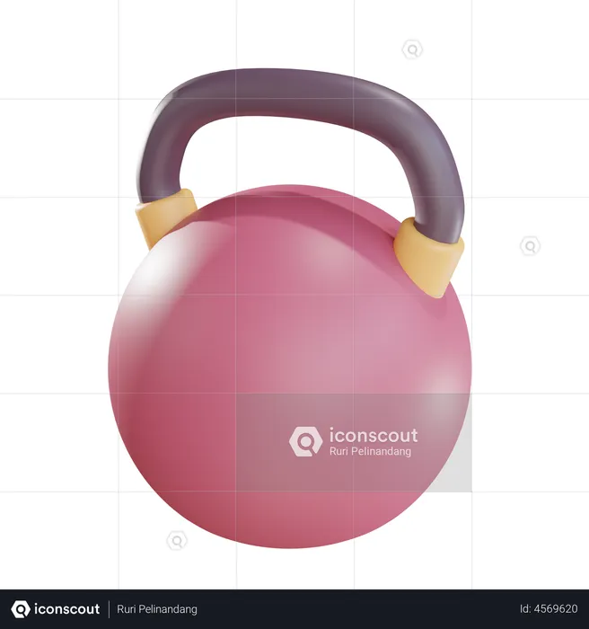 Kettlebell  3D Illustration