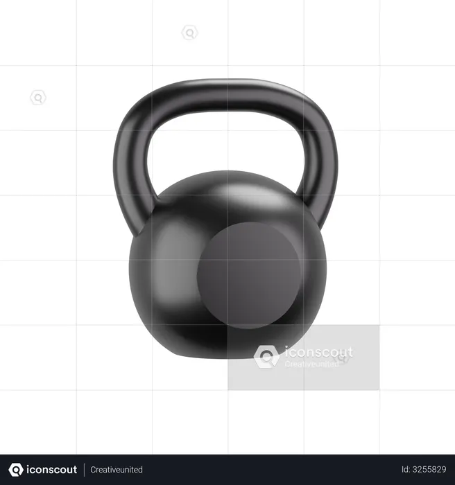 Kettlebell  3D Illustration