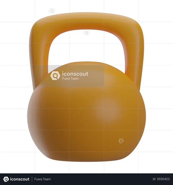 Kettlebell  3D Illustration