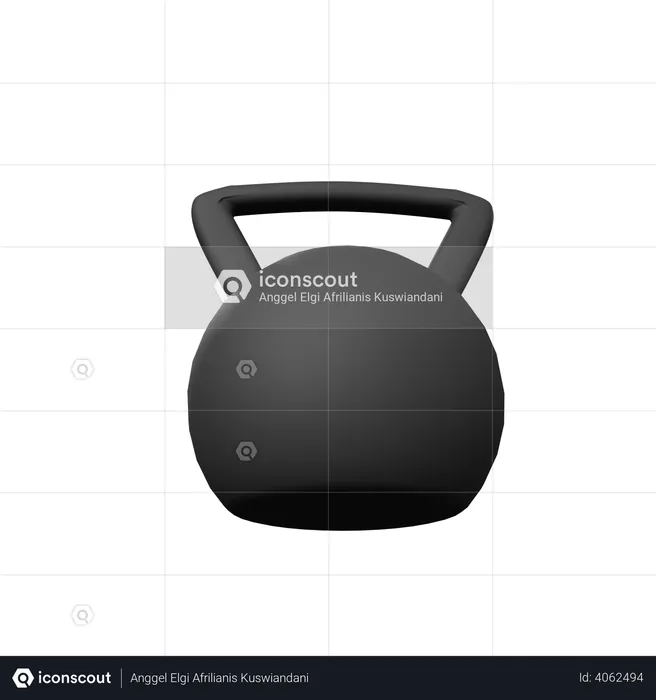 Kettlebell  3D Illustration