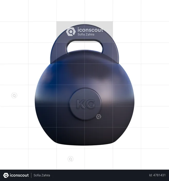 Kettlebell  3D Illustration