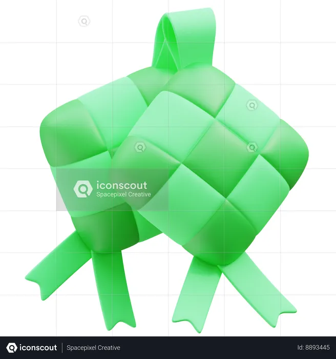 Ketupat  3D Icon