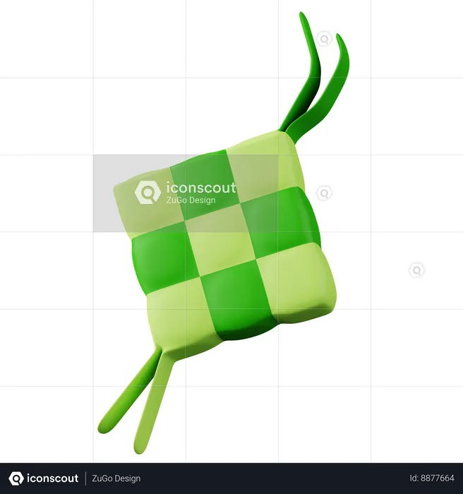 Ketupat  3D Icon