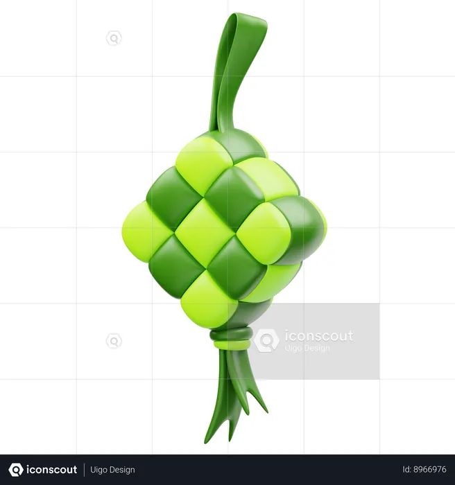 Ketupat  3D Icon