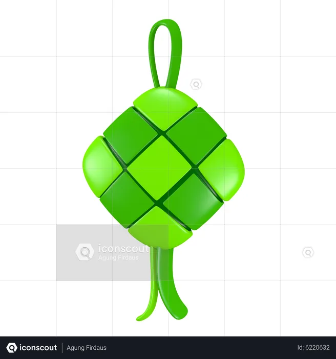 Ketupat  3D Icon