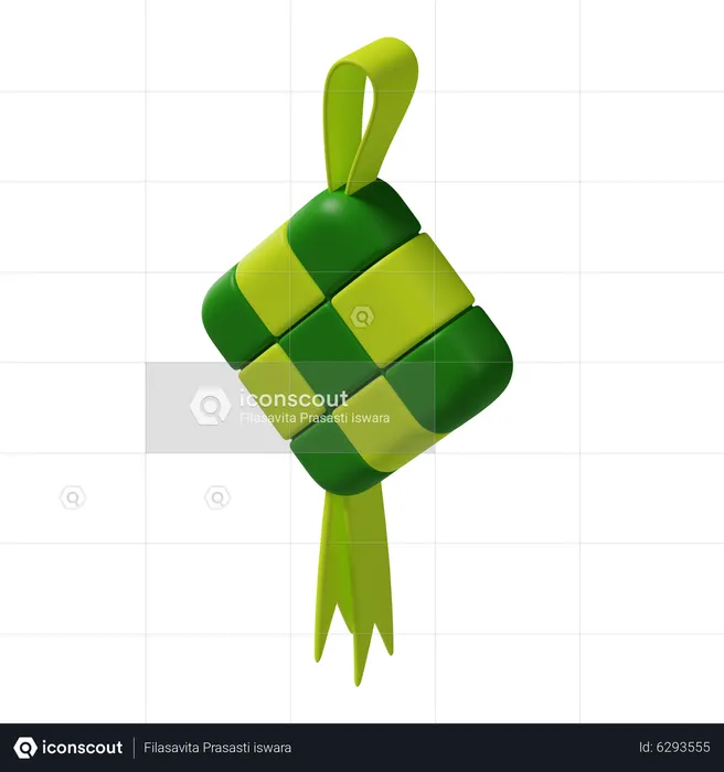 Ketupat  3D Icon