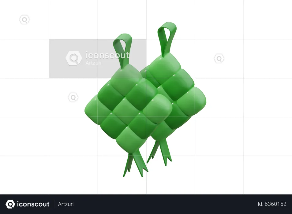 Ketupat  3D Icon