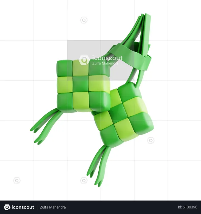 Ketupat  3D Icon