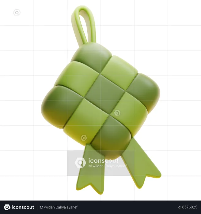 KETUPAT  3D Icon