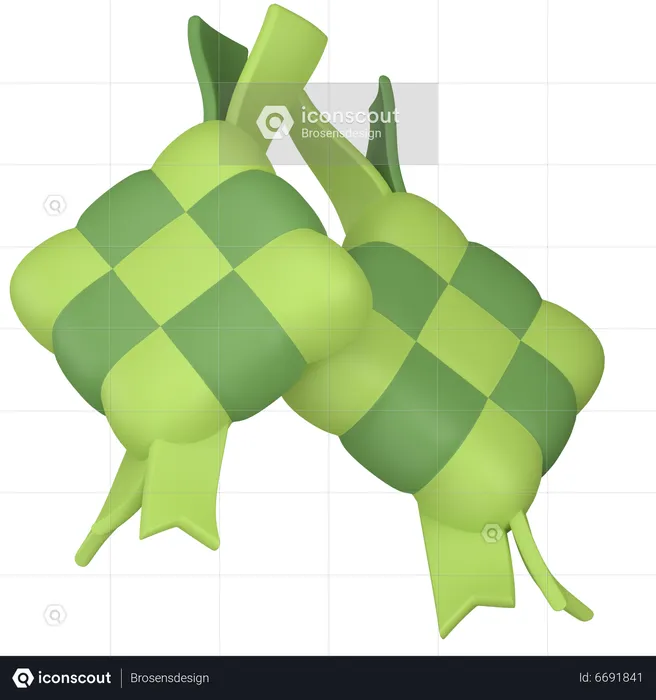 Ketupat  3D Icon