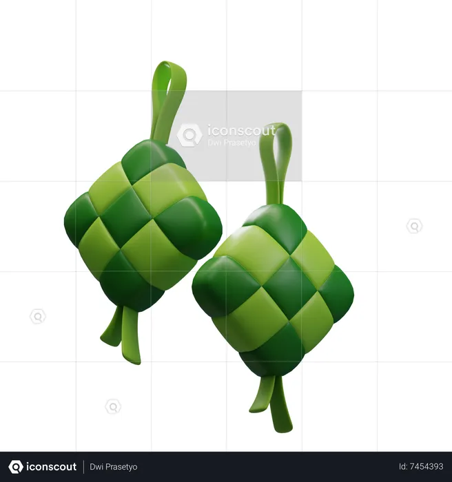 Ketupat  3D Icon