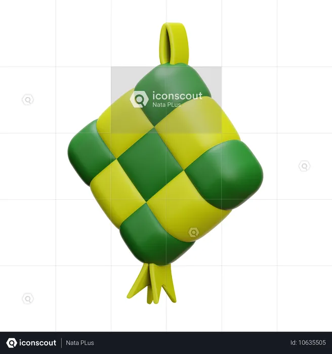 Ketupat  3D Icon