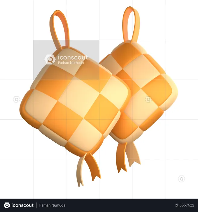 Ketupat  3D Icon