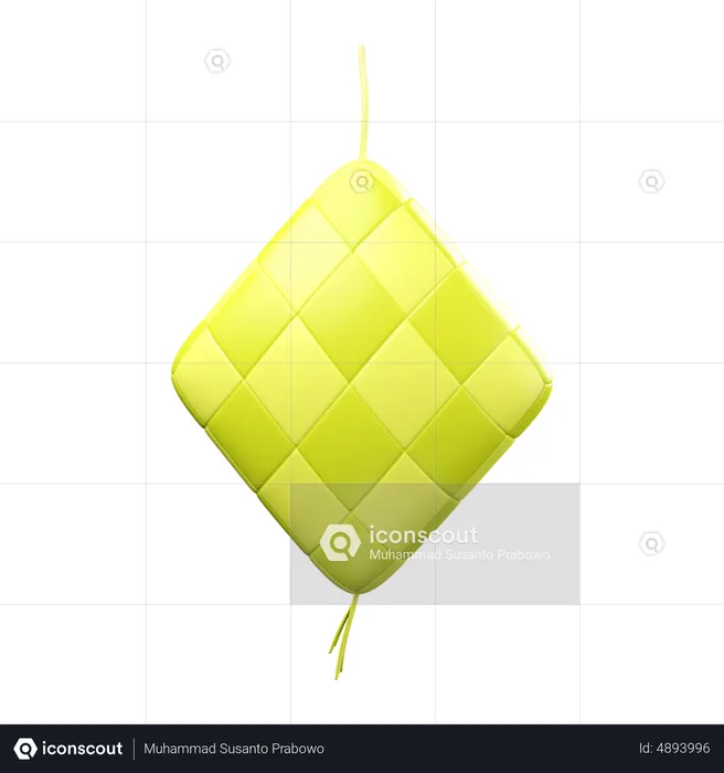 Ketupat  3D Icon