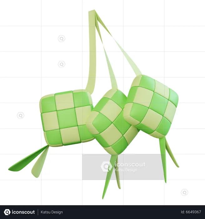 Ketupat  3D Icon