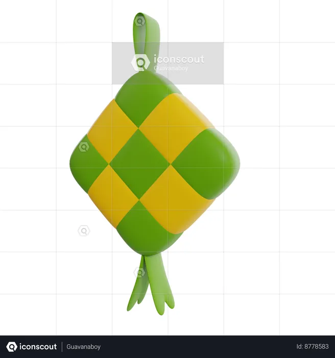 Ketupat  3D Icon