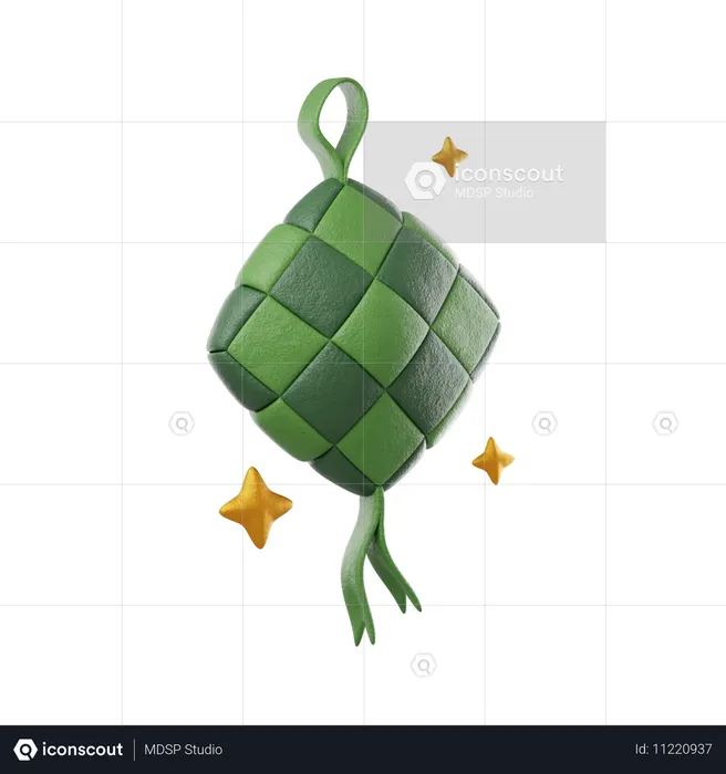 Ketupat  3D Icon