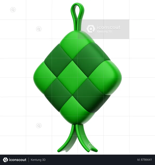 Ketupat  3D Icon