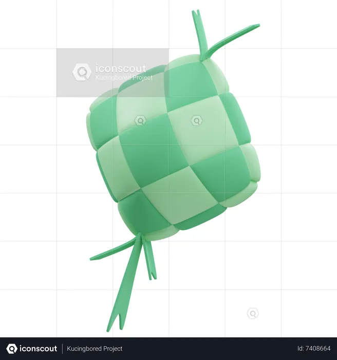 Ketupat  3D Icon