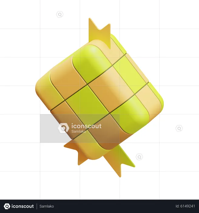 Ketupat  3D Icon