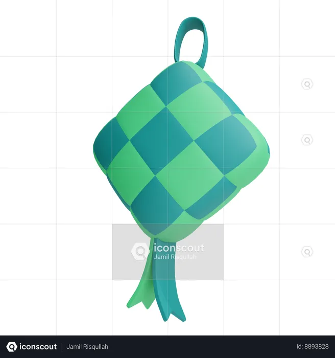 Ketupat  3D Icon