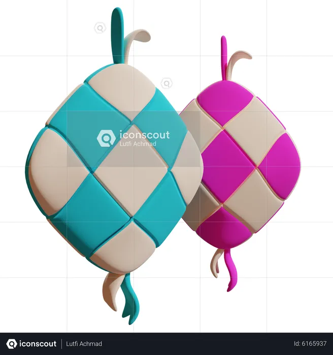 Ketupat  3D Icon