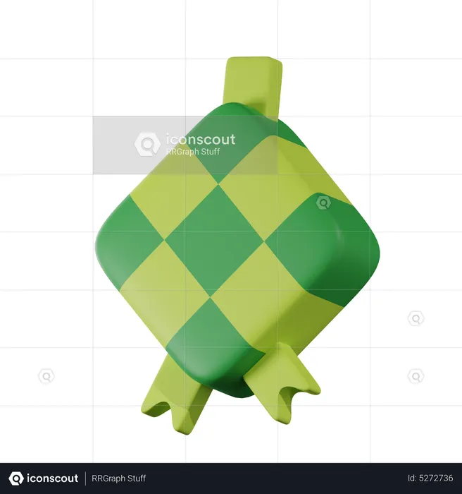 Ketupat  3D Icon