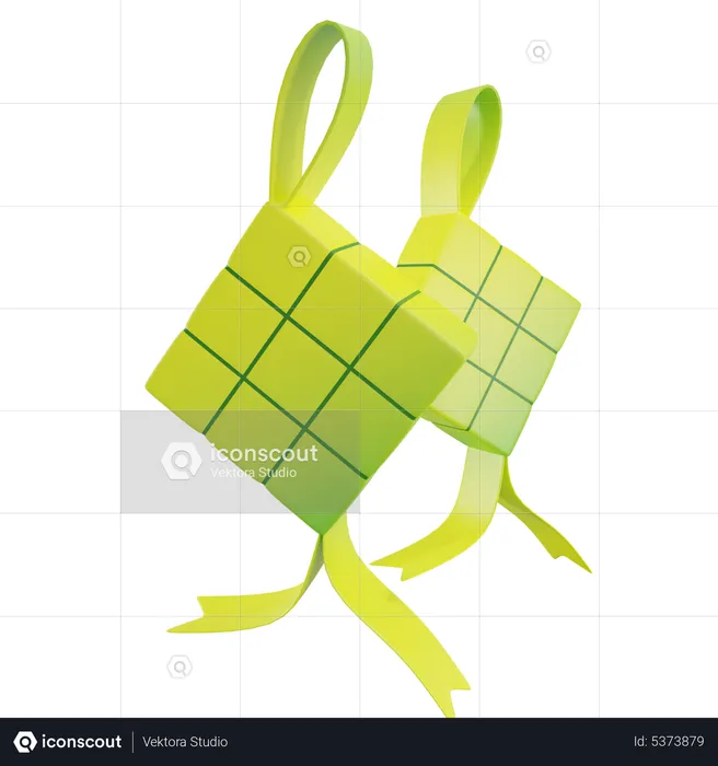 Ketupat  3D Icon