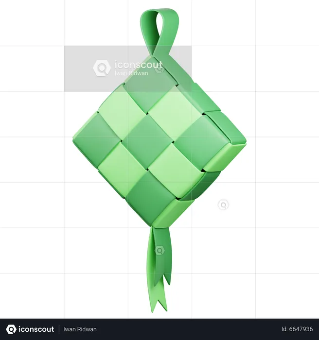 Ketupat  3D Icon