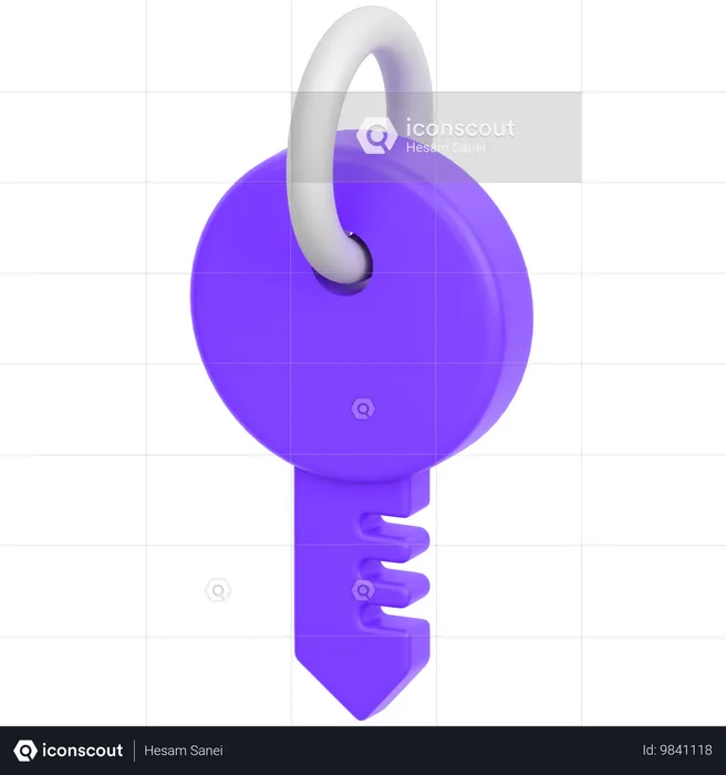 Key  3D Icon