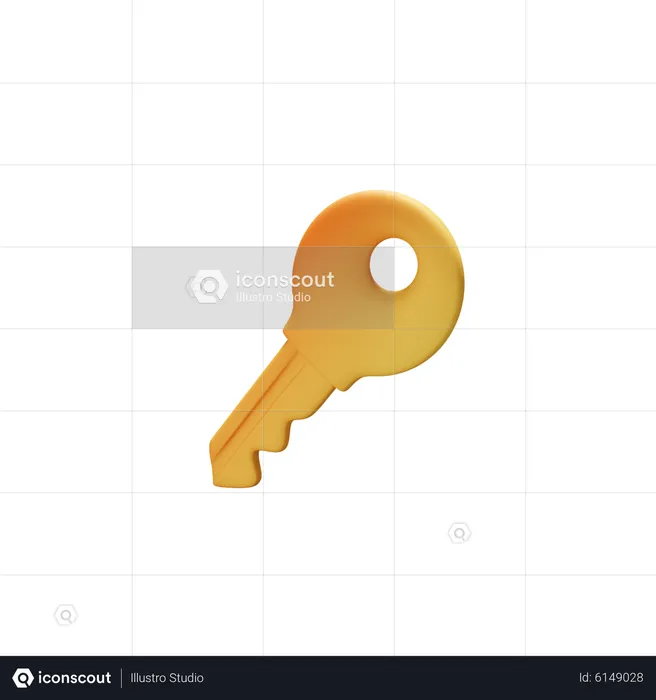 Key  3D Icon