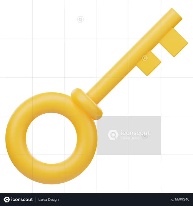 Key  3D Icon