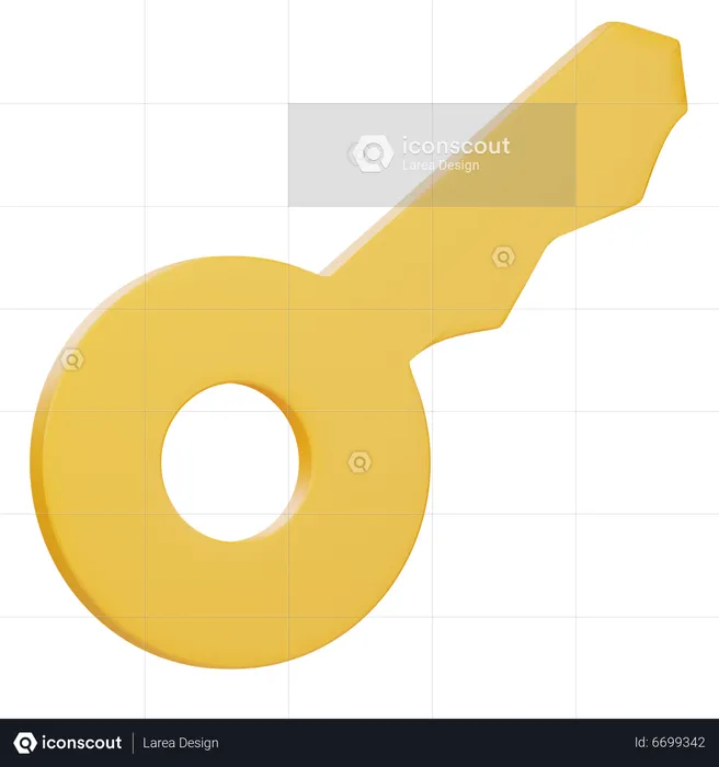 Key  3D Icon