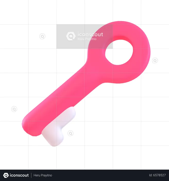 Key  3D Icon