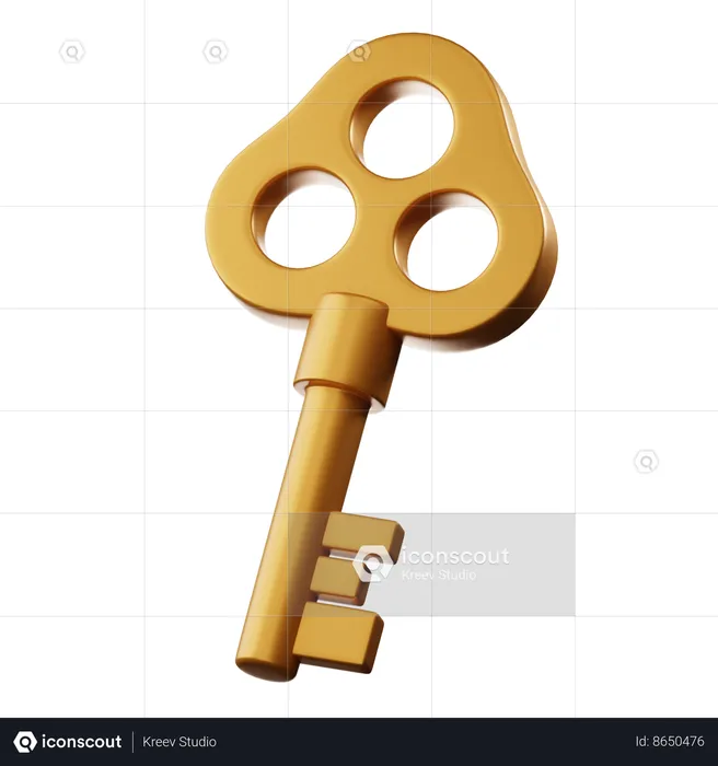 Key  3D Icon