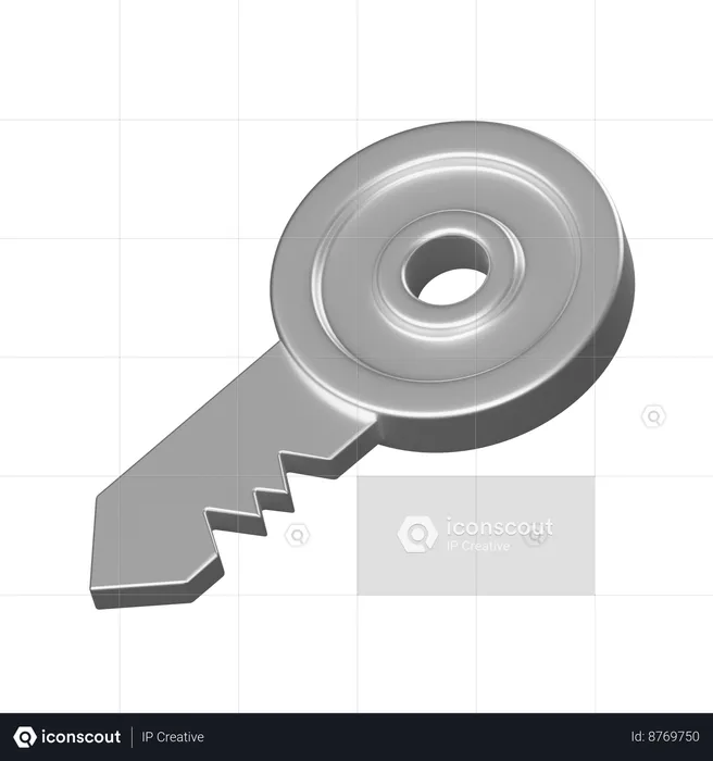 Key  3D Icon