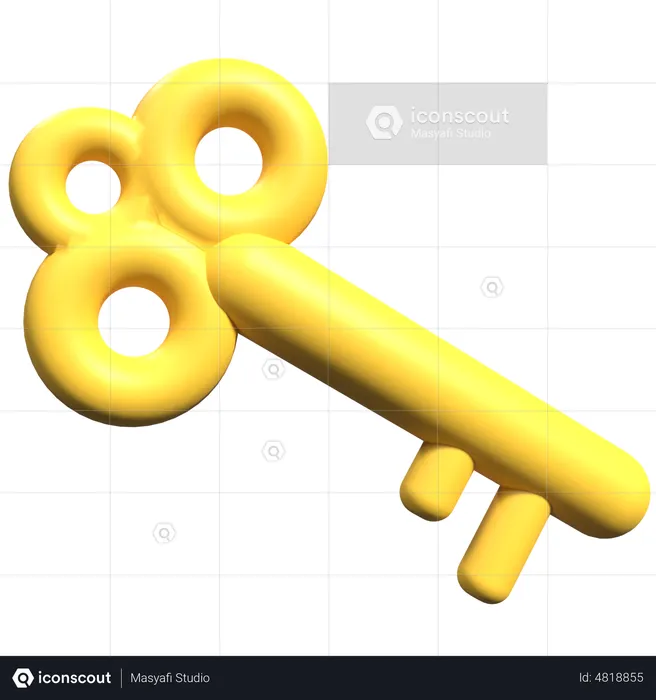 Key  3D Icon