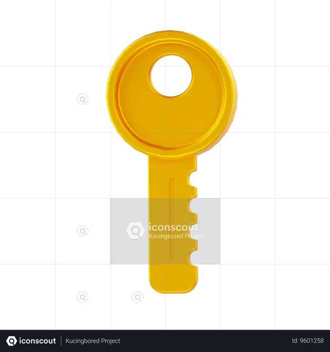 Key  3D Icon