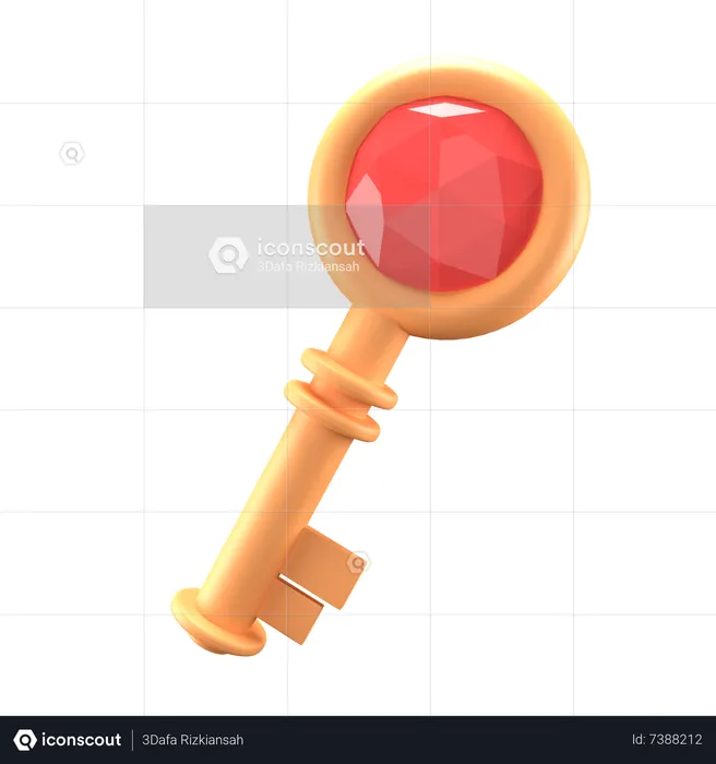 Key  3D Icon