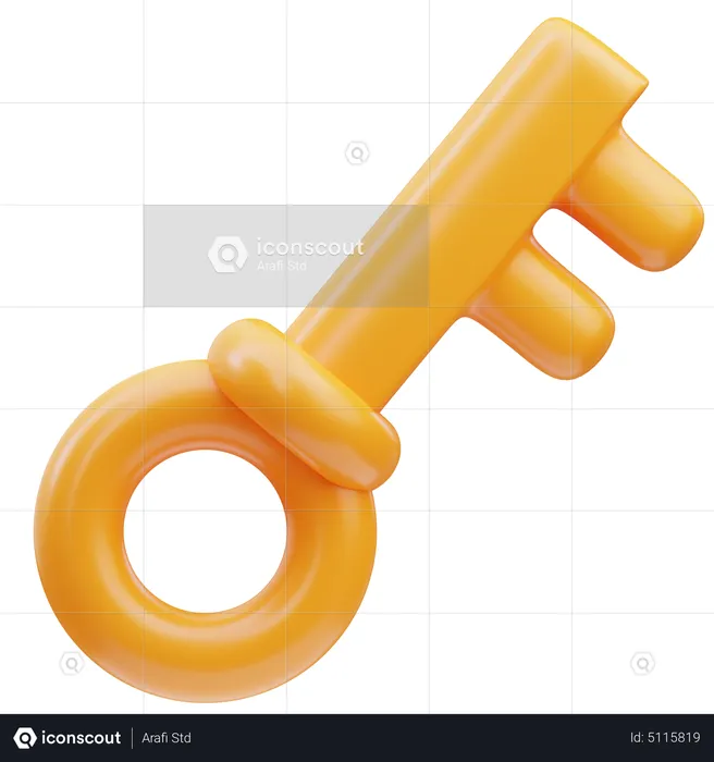 Key  3D Icon