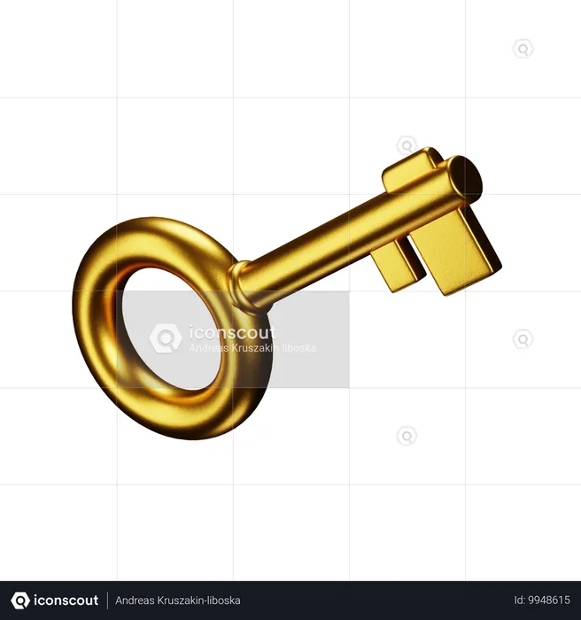 Key  3D Icon