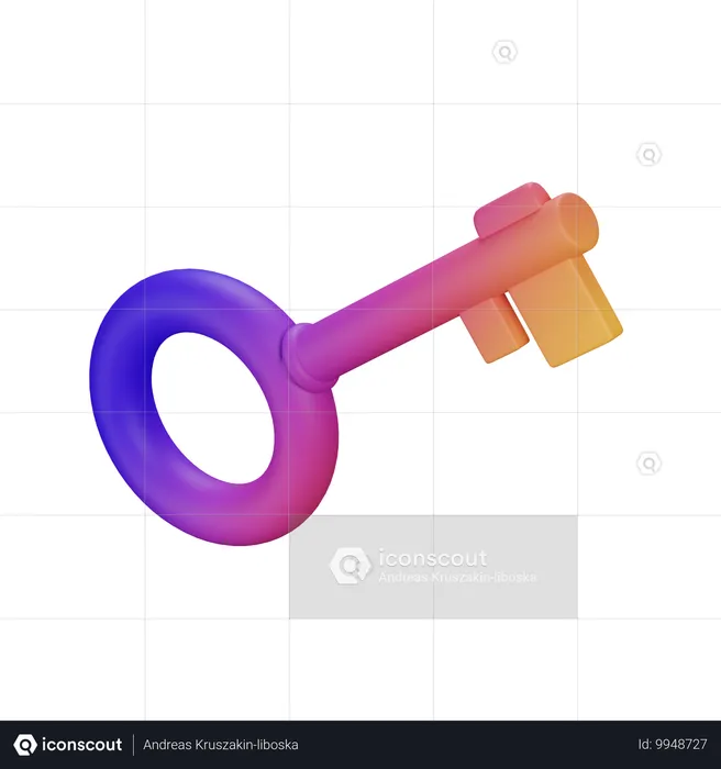 Key  3D Icon