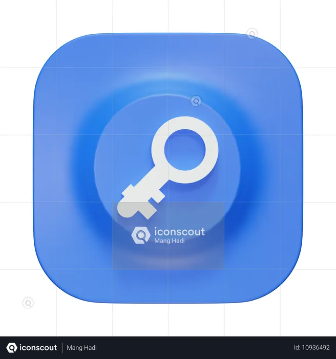 Key  3D Icon